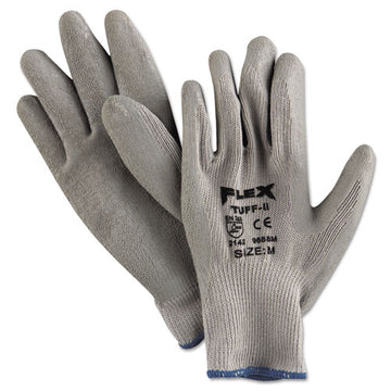 MCR™ Safety Flextuff Latex Dipped Gloves, Gray, Medium, 12 Pairs freeshipping - TVN Wholesale